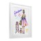 Stupell Industries Fabulous Girl & Dog Framed Print Under Glass, design by Jess Stempel